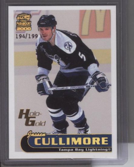 Jassen Cullimore 00 Paramount HOLO-GOLD Card