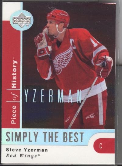 Steve Yzerman UD Piece of History 'Simply the Best'