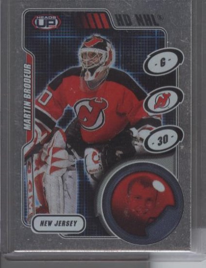 Martin Brodeur '02 Heads-Up HD NHL Card