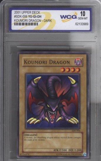 YU-GI-OH Koumori Dragon - Dark Graded 10 GemMINT NR