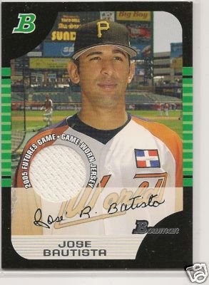 Jose Bautista '05 Bowman Draft Futures GameJerseyRelics