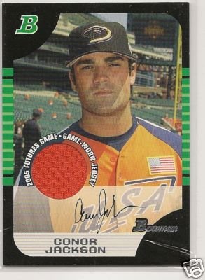 Conor Jackson '05 Bowman Draft Futures GameJerseyRelics