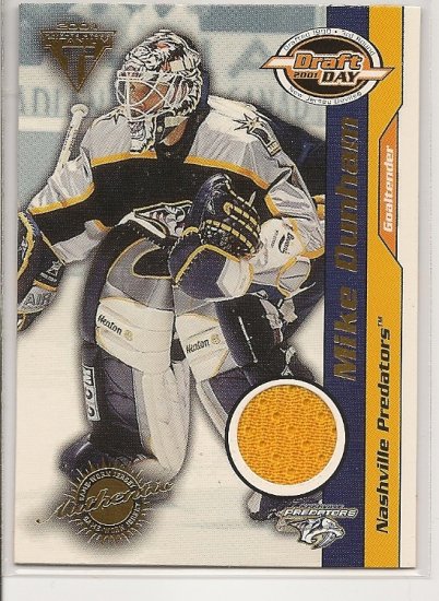 Mike Dunham '02 Titanium D.D. Jersey Card