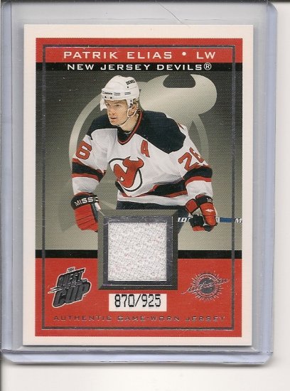 Patrik Elias '04 Quest for the Cup Jersey Card