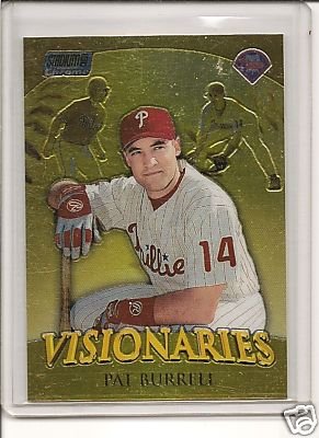 Pat Burrell 2000 Stadium Club Chome Visionaries