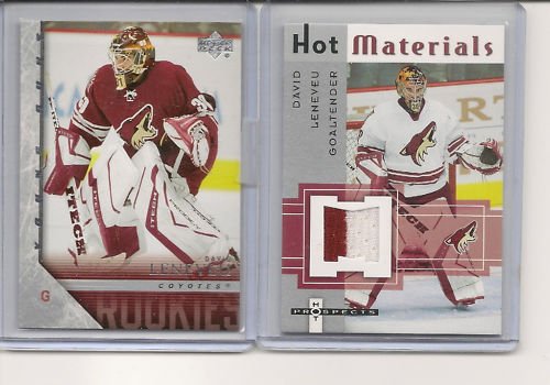 David Leneveu '06 UD Rookie & 06 Fleer Hot Materials