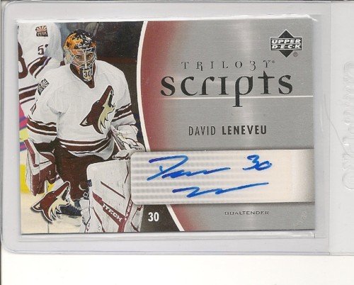 David Leneveu '07 UD Trilogy SCRIPTS autograph