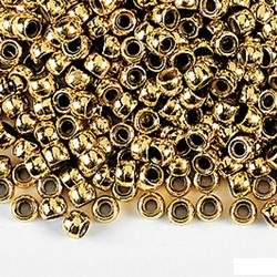 150 GOLD PONY BEADS (CRAFTS, JEWELRY)