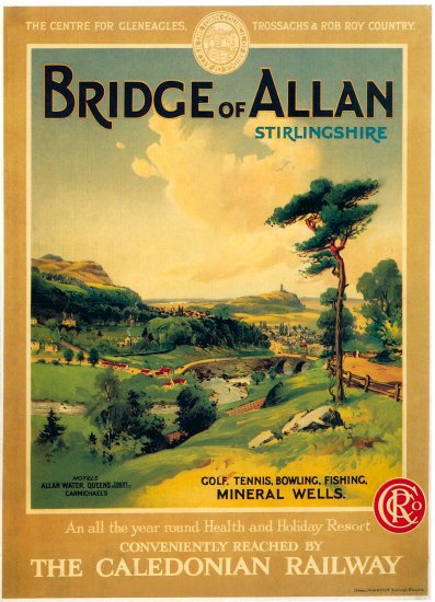 Bridge of Allen Print Reproduction Railway