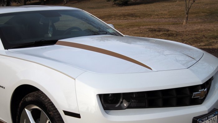 Hood Cowl decal decals stripes spears fits 2010 Camaro