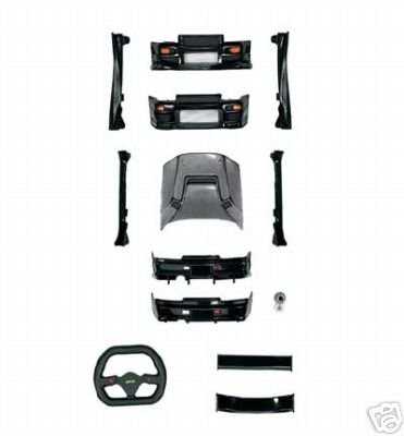 xmods Black Nissan Skyline Body Kit