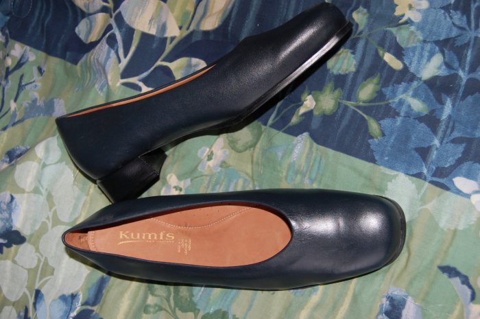 New Kumfs Size 13 N Blue Leather Womens Pumps Heels Dress Shoes