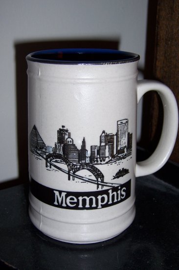 Memphis Collectible Pyramid Blues Tall Coffee Mug
