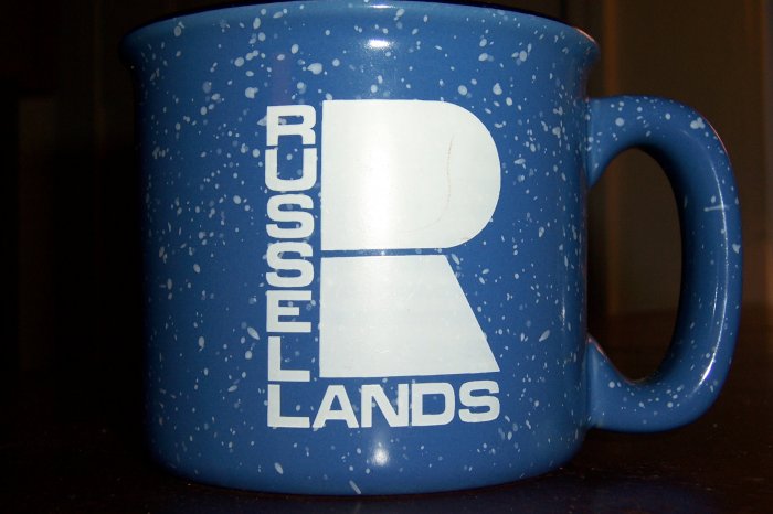 Advertising Russell Lands R 4' Wide Mouth Collectible Coffee Mug