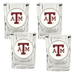NCAA 4pc Shot Glass Set - Texas A&M