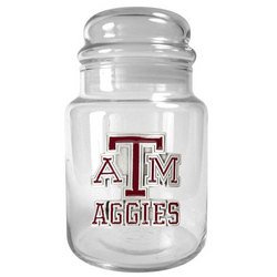 NCAA 31oz Glass Candy Jar - Texas A&M