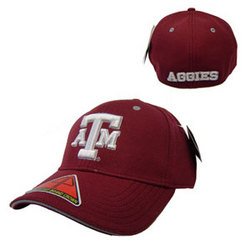 NCAA ""Dobby Flex"" Baseball Cap -Maroon - L/XL - Texas A&M