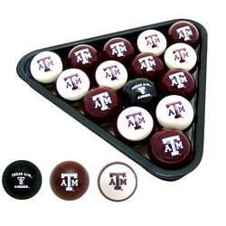Officially Licensed Billiard Balls - Texas A&M