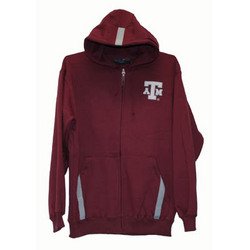 Full Zip Hoodie - Maroon - L - Texas A&M