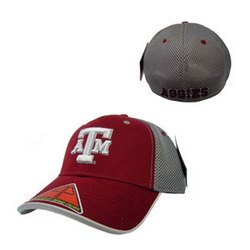 NCAA ""Pocket Mesh Flex"" Baseball Cap -Maroon - S/M - Texas A&M