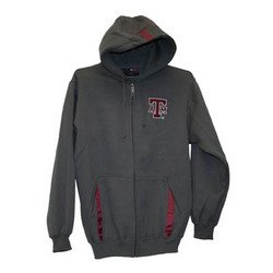 Full Zip Hoodie - Gray - M - Texas A&M