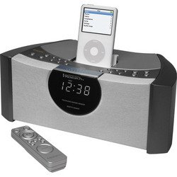 White SmartSet® Clock Radio With iPod® Dock - Emerson