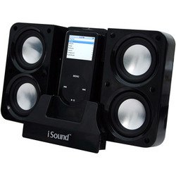 Foldable 4x Portable Speaker - Black - I.Sound
