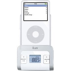 FM Transmitter With Car Adapter For iPod® - White - iLuv