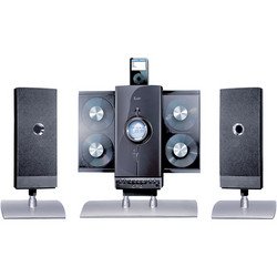4-CD Hi-Fi Audio System With iPod® Docking Station - Black - iLuv
