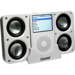 Foldable 4x Portable Speaker - White - I.Sound