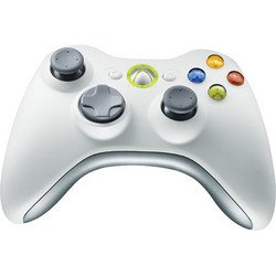 White Wireless Controller X360 - Microsoft