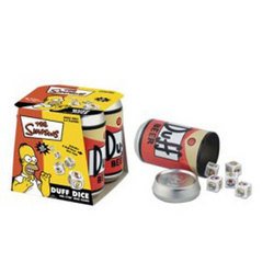 The Simpsons Duff Dice Game - USAopoly
