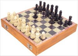 Carved Soapstone 8-in. Chess Set