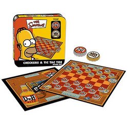 Simpsons Checkers and Tic Tac Toe - USAopoly