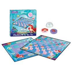 Little Mermaid Checkers/TTT Combo - USAopoly