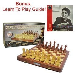 Kasparov Grandmaster Chess Set- Wooden Chess Pieces