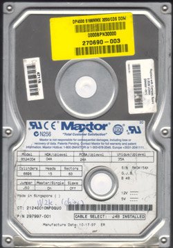 Maxtor 10gb Harddrive