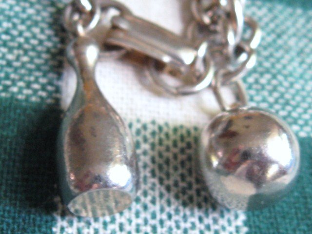 Vintage Bowling Pin/Ball Bracelet.