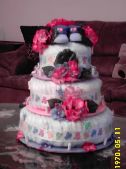 Baby Shoes Diaper Cake