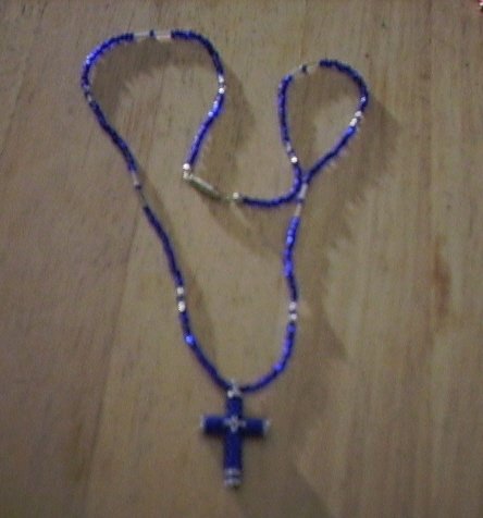 beaded cross necklace Jesus beading