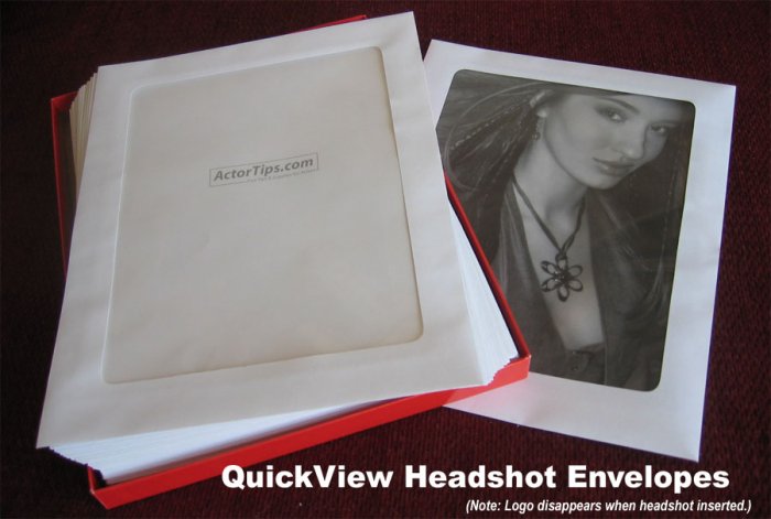 Clear Headshot Envelopes - 50 pack