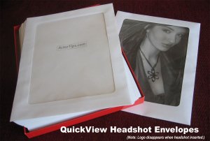 Clear Headshot Envelopes - 50 pack