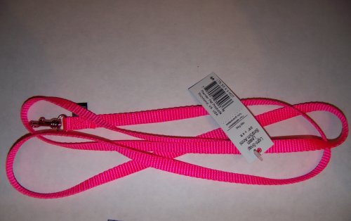 Premier Lite Snap Leash - 3/8" W x 4' L Hot Pink