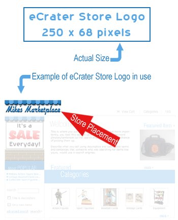 eCrater Custom Designed Store Logo Professional Computer Graphic Design Service