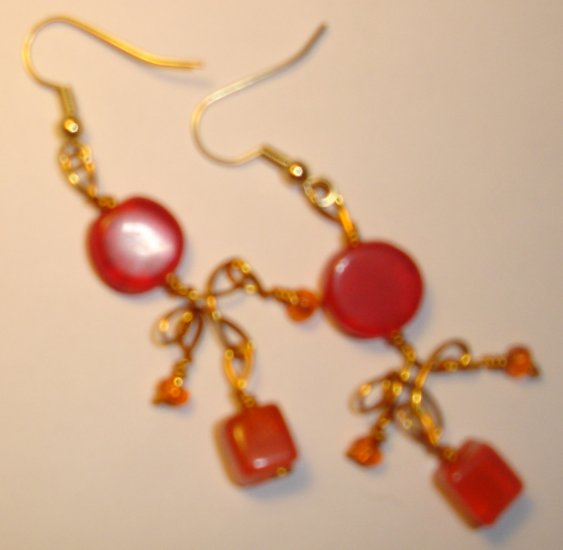 Playful earrings - Orange