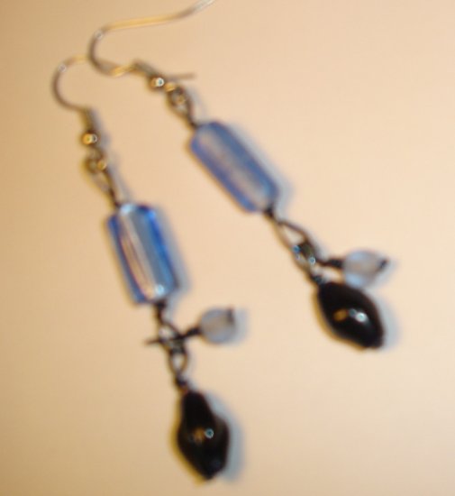 Dangling earrings - Blue