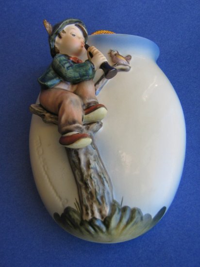 Hummel WALL VASE, BOY tmk 5 HUM 360/B blue box