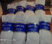 MEN sock size 13-15 Diabetic Sock 6 Pairs, White, Crew Style.