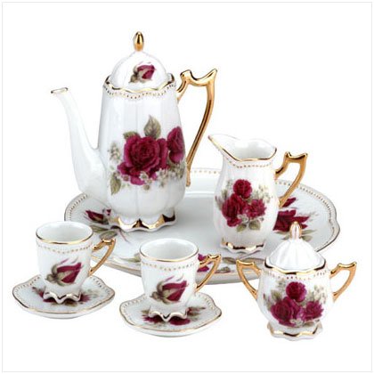 Mini Rose Tea Set