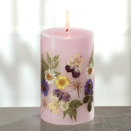 Floral "Grandmother" Candle